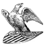 Eagle et bouclier art vectoriel