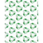 Motif répétitif de symbole de recyclage