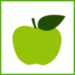 Eco apple vektor ikon