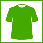 Icona di vettore verde abbigliamento eco