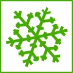 Eco sneeuw vector pictogram