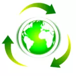 Recyclable Earth vector image