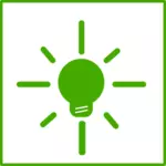 Eco save energy vector icon