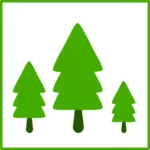 Grün Holz Vektor-Symbol