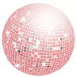 गुलाबी डिस्को गेंद