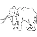 Старый слон векторные картинки
