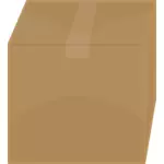 Vector image of taped shut cardboard box