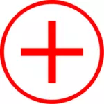 Vektor menggambar ikon pertolongan pertama