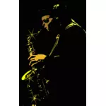 Jazz player vector image