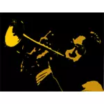 Saxophone player vector image