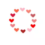 Circle of love vector illustration