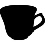 English porcelain cup vector illustration