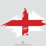 English flag paint stroke