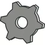 Vektor seni klip grayscale pengaturan pilihan ikon