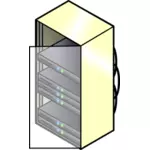 Server lemari vektor gambar
