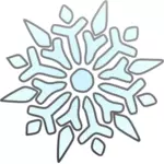Vector graphics of segmented snowflake