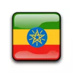 エチオピアのベクトル フラグ ボタン