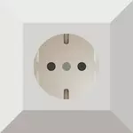 Tyska power socket vektor ClipArt