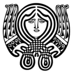 Art nouveau ornament symbol
