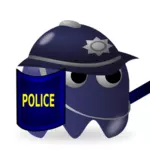 Hra policista ikony vektorový obrázek