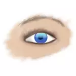 Blå øyne tegning