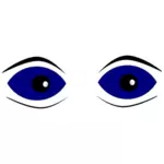 Imagem de vetor de close-up de olhos
