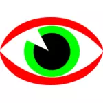 CCTV の監視の目の記号ベクトル画像
