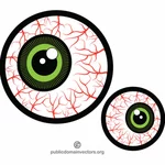 Occhi con i vasi sanguigni
