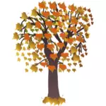 Herbst Baum-Zweig-Vektor-ClipArt