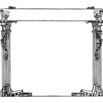 Římské knižní rám vektorové ilustrace