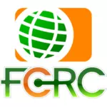 FCRC dunia mengkilap ikon vektor gambar