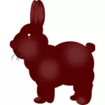 巧克力兔子矢量图像