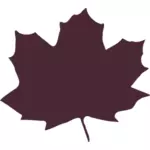 Color maple leaf silueta vector imagen