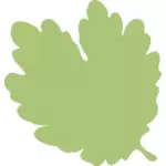 Abbildung von blass grünen Blatt silhouette