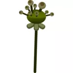 Vektor-Bild von Schattierungen von grün Blume wie Pflanze