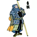 Japonský muž z Edo období vektorové kreslení