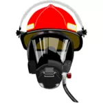 Dessin vectoriel de casque pompiers