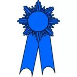 Vetor desenho da medalha com uma fita azul