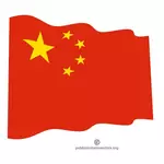 Golvende vlag van China
