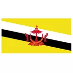 Vectorul Drapelul Brunei