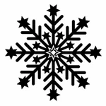 Symbole de flocon de neige