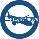 Vector clip art of graphic for the missing Malaysian Airlines flight