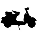 Immagine vettoriale silhouette di moto