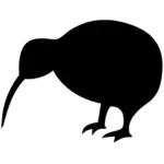 Kiwi Vogel-Vektor-silhouette