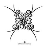 Monochromes Bild Blume