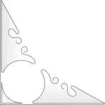 Vektorový obrázek rozmachem levého dolního rohu
