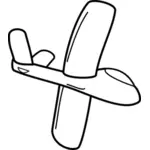 Cartoon-Segelflugzeug-Unterseite