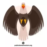 Grafika wektorowa: Flying eagle
