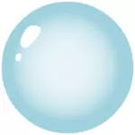 Imagen vectorial de burbuja azul