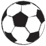 Futbol topu sketch vektör çizim